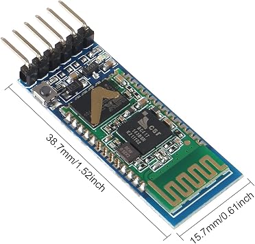 3Pcs HC-05 Wireless Bluetooth RF Transceiver Master Slave Integrated Bluetooth Module 6 Pin Wireless Serial Port Communication BT Module