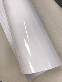 WHITE GLOSS Car Vinyl Wrap Sheet Car Vinyl Wrapping 'Air Bubble Free' 30CM x 1.52M