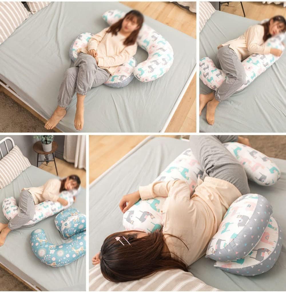 Pregnancy Pillows for Sleep, Maternity Pillow for Pregnant Women with Detachable and Adjustable Pillow Cover - Support for Belly, Back, Hips, Legs (Color : D)