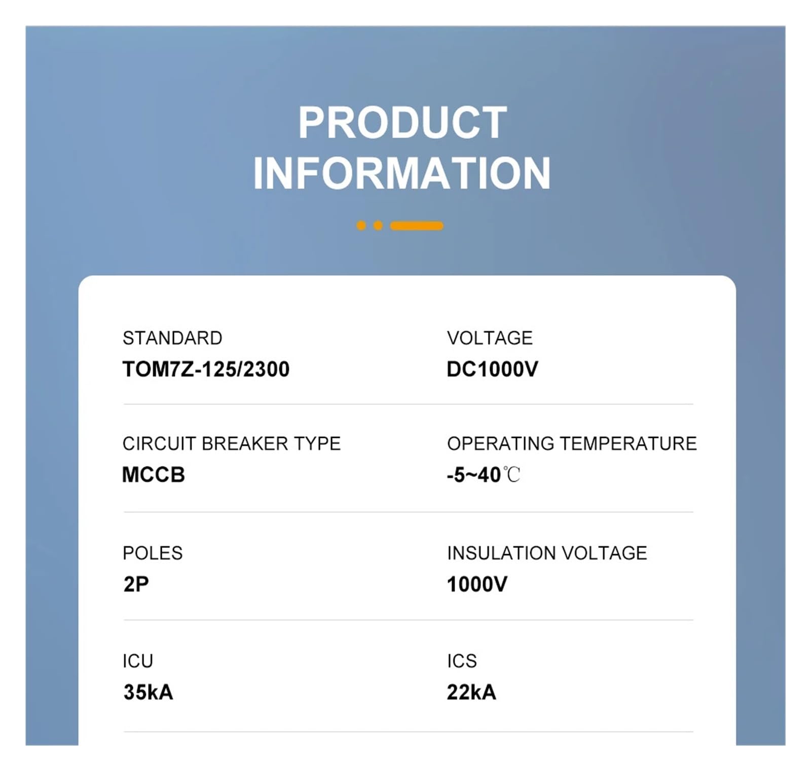 1 disyuntor de Caja Moldeada TOM7Z-600/2P 1000 V(200A)