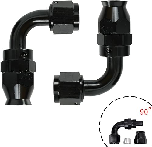 Vista 9 de 8AN - Kit de manguera de tubería de combustible PTFE de 20 pies, manguera de combustible trenzada de nailon de acero inoxidable E85 de 20 pies