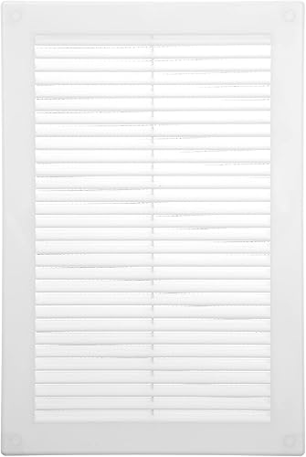 Miniatura 10 de Vent Systems 4.5 x 4.5 pulgadas (dimensiones de apertura)  Paquete de 10  Cubierta de ventilación de plástico blanco Soffit  Rejilla de ventilación