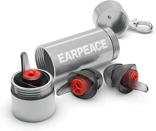 EARPEACE Moto PRO - Motorcycle Ear Plugs - Reusable Earplugs for Wind Noise Protection with High Fidelity Filter - Noise Canceling up to 24dB - Motorcycle Accessories - Includes Filter Set and Case