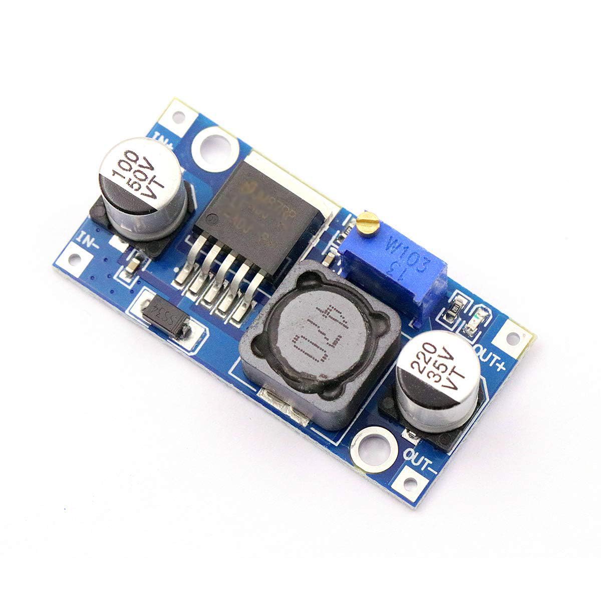 Hailege Moduł regulatora mocy 3A DC-DC Buck Step Down 3A, moduł konwersji mocy 24 V do 12 V, 5 V, 3 V, regulowany