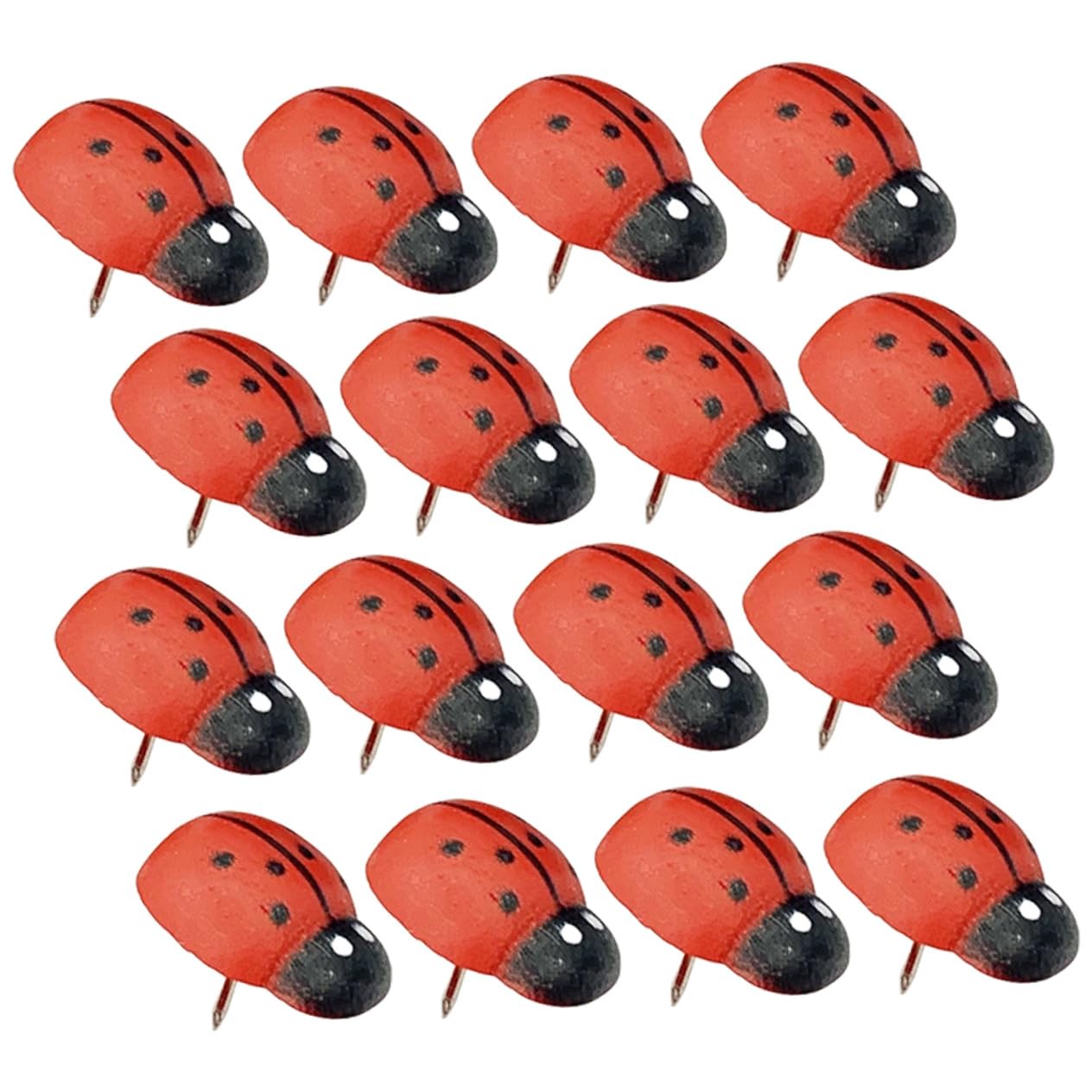 Punaises en bois rouge en lot de 100 pinces décoratives
