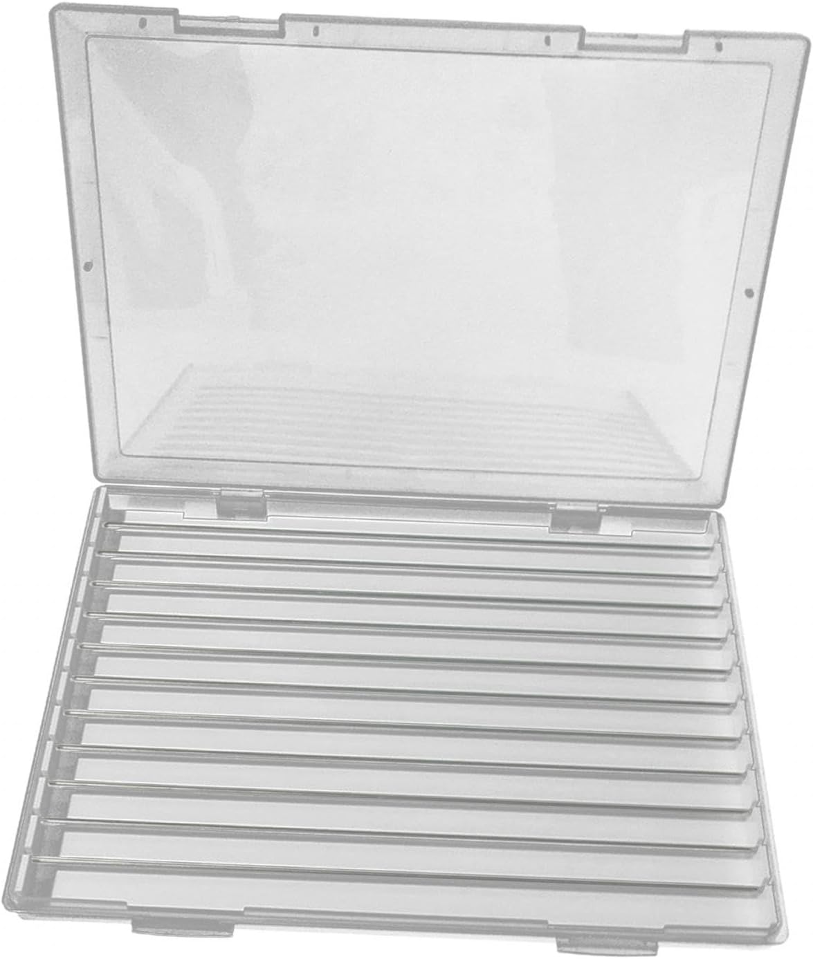 B Baosity Acrylic Box Charm Beads Bracelet Rings Holder Beads Crafting Rectangle Jewelry Display Tray for Jewelry Designers Gift, Extra Large, Clear