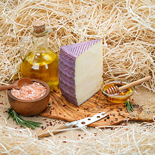 Spanish Goat Cheese Cabra Al Vino Wedge - 1 lb / 454 g - Murcia Al Vino Flor de Oro