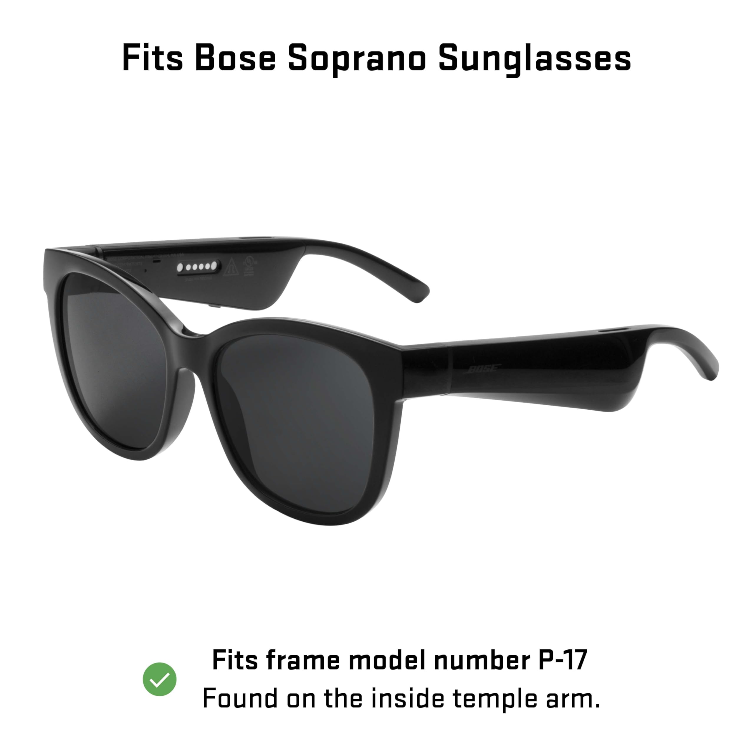 Revant Replacement Lenses Compatible With Bose Soprano, Non-Polarized, Ice Blue Mirrored