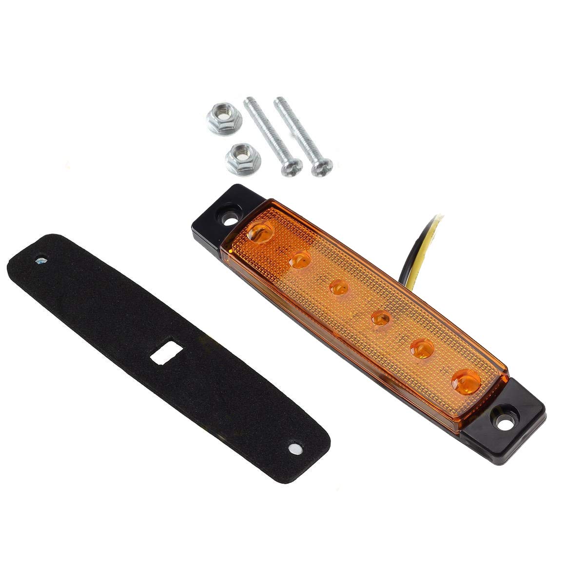 Luci LED Laterali Per Veicoli - 6 LED 2835 SMD, 12V, Rosso/Bianco/Ambra, Per Camion, SUV, Rimorchi - Foto 2