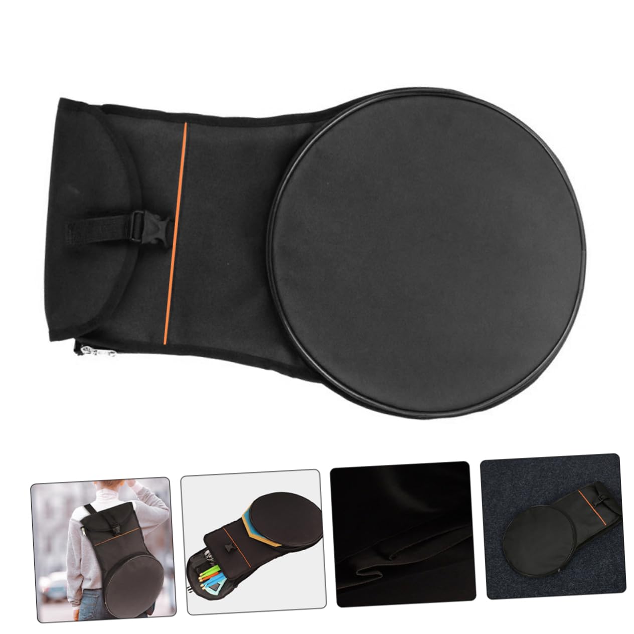 Abaodam Mochila De Almacenamiento Para Instrumentos De Percusión Bolsa Portaequipajes Para Pads y Baquetas Mochila Correa Hombro Para Viajes y Práctica De Percusión Al Aire Libre