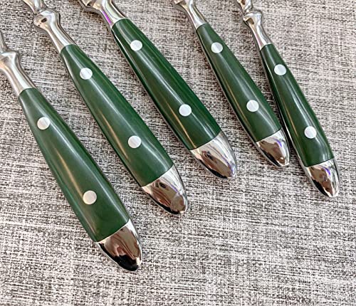 Green-Silverware-Set-for-8-Durable-1810-Stainless-Steel-Flatware-sets-Cutlery-Utensi-Sets-Flatware-Wedding-Mirror-Polished-Classical-Retro-Steak-Tableware-Spoon-Fork-Knife-set-40pcs Green Silverware Set for 8 Durable 1810 Stainless Steel Flatware sets Cutlery Utensi Sets Flatware Wedding Mirror Polished Classical Retro Steak Tableware Spoon Fork Knife set 40pcs