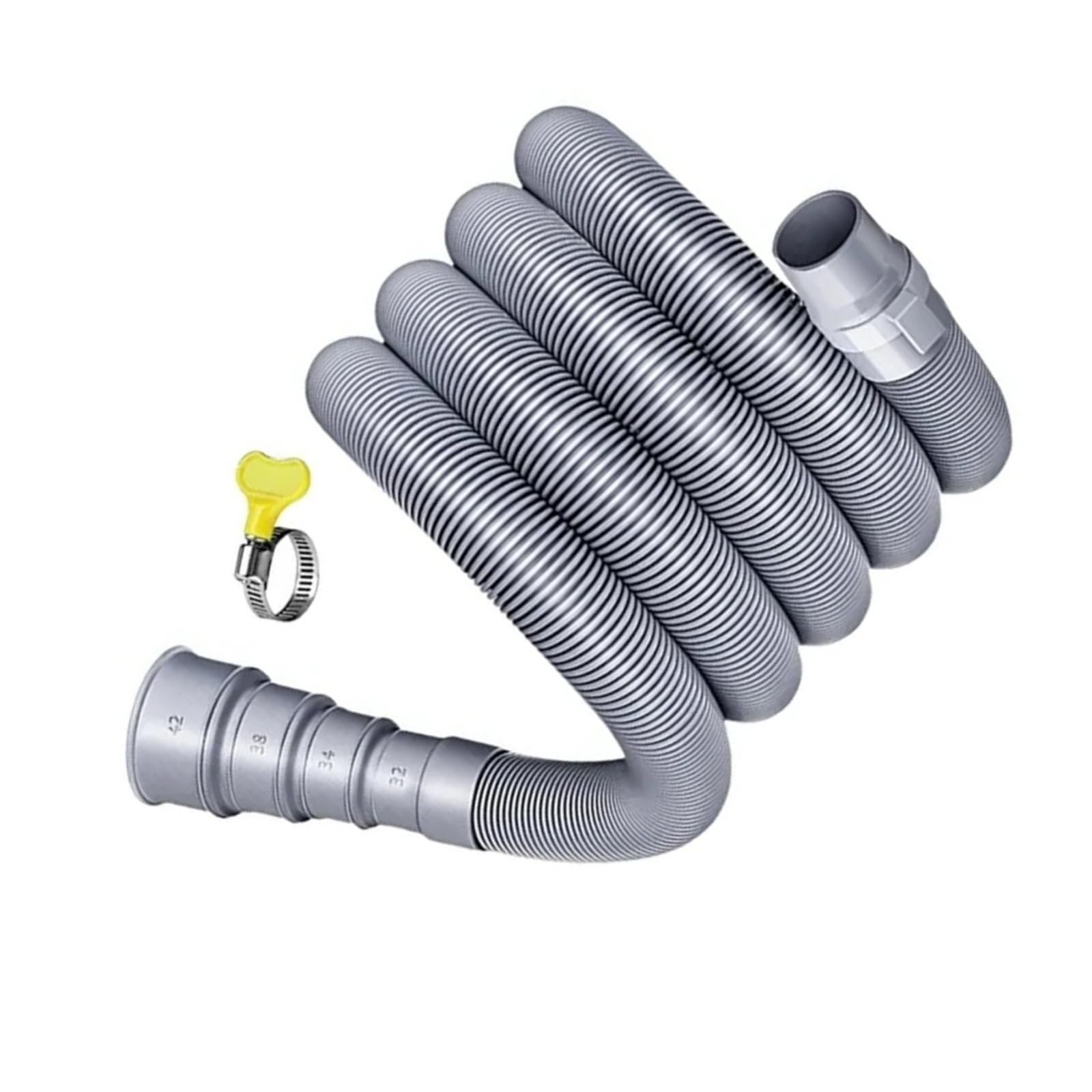 Kit Tubo Di Scarico Con Tappo Fisso Universale 3 M/4 M/5 M Ispessito For Prolunga Lavatrice Lavastoviglie(Green)