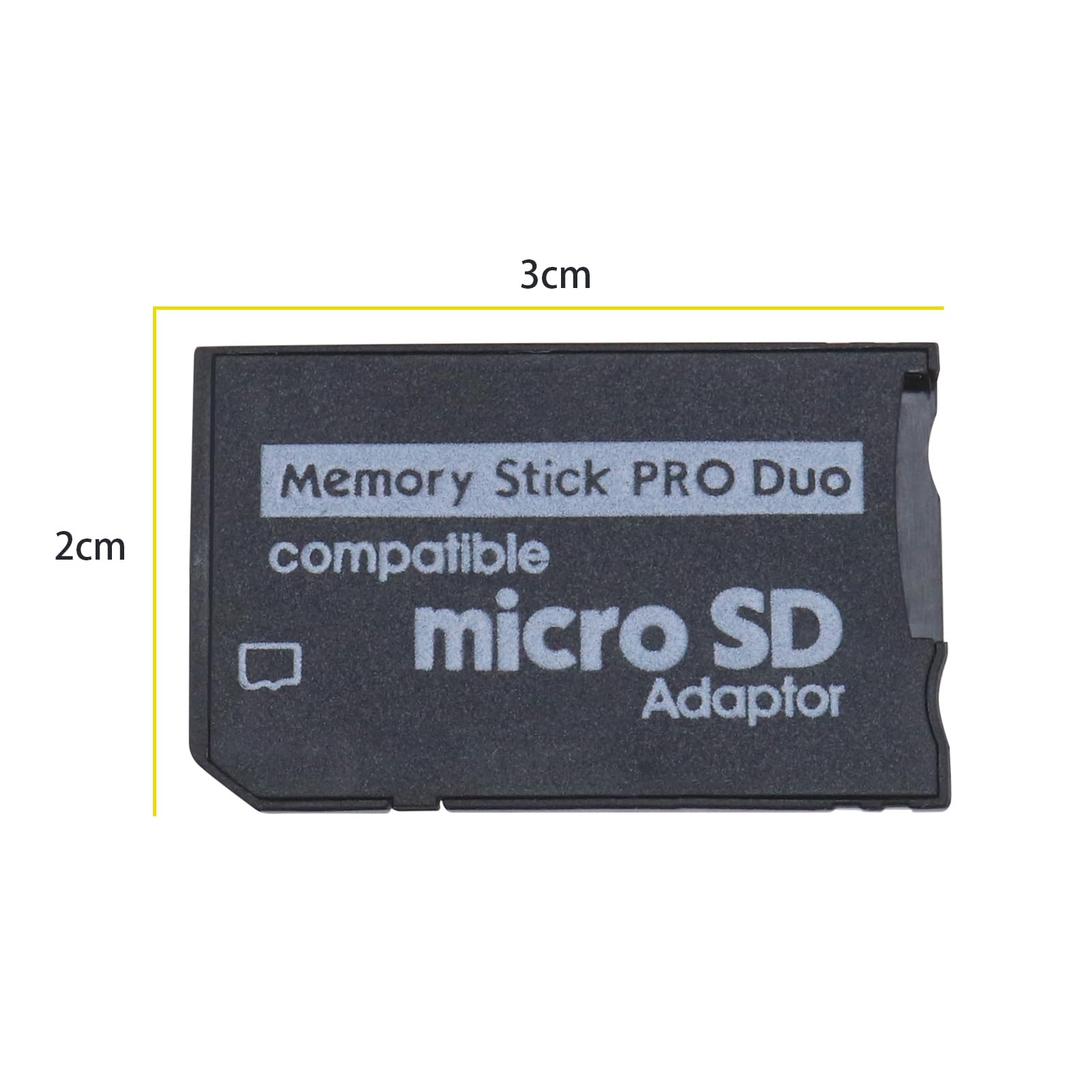 2 Adattatori Memory Stick Pro Duo Da Micro SD A MS Pro Duo Per Sony PSP 1000/2000/3000 E Fotocamere Sony - 3