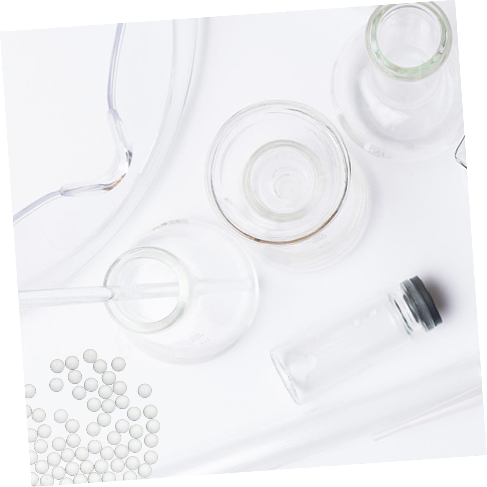 Zerodeko Perlas de Vidrio Experimentales de Alta Precisión Ø8mm para Laboratorio, Perlas Anti-ebullición de Molienda de Arena, Material Duradero para Uso Científico y Experimental
