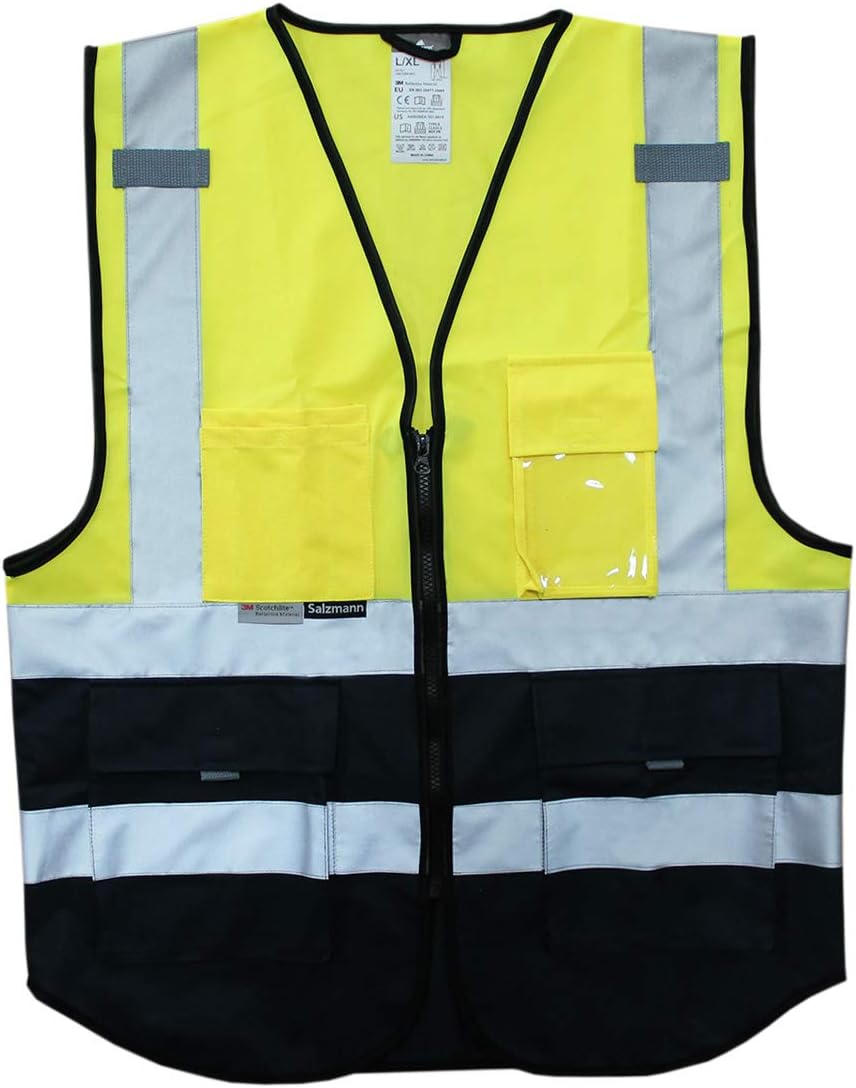 Salzmann Multi-Pocket Reflective Vest | Uses 3M Reflective Material