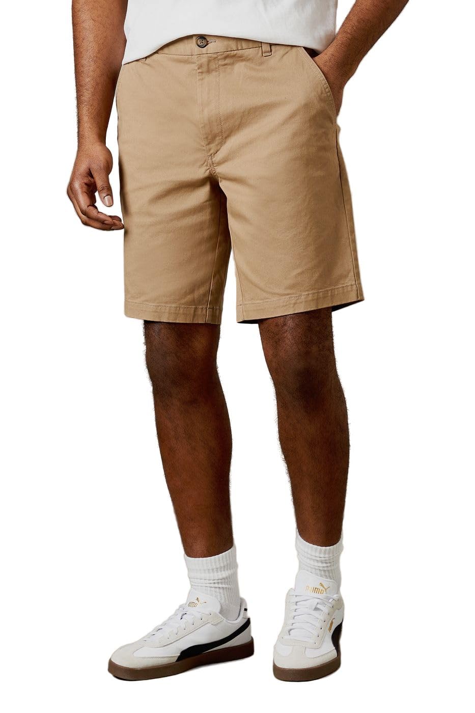 Burton London Men's Stone Burton Classic Chino Shorts, 36,