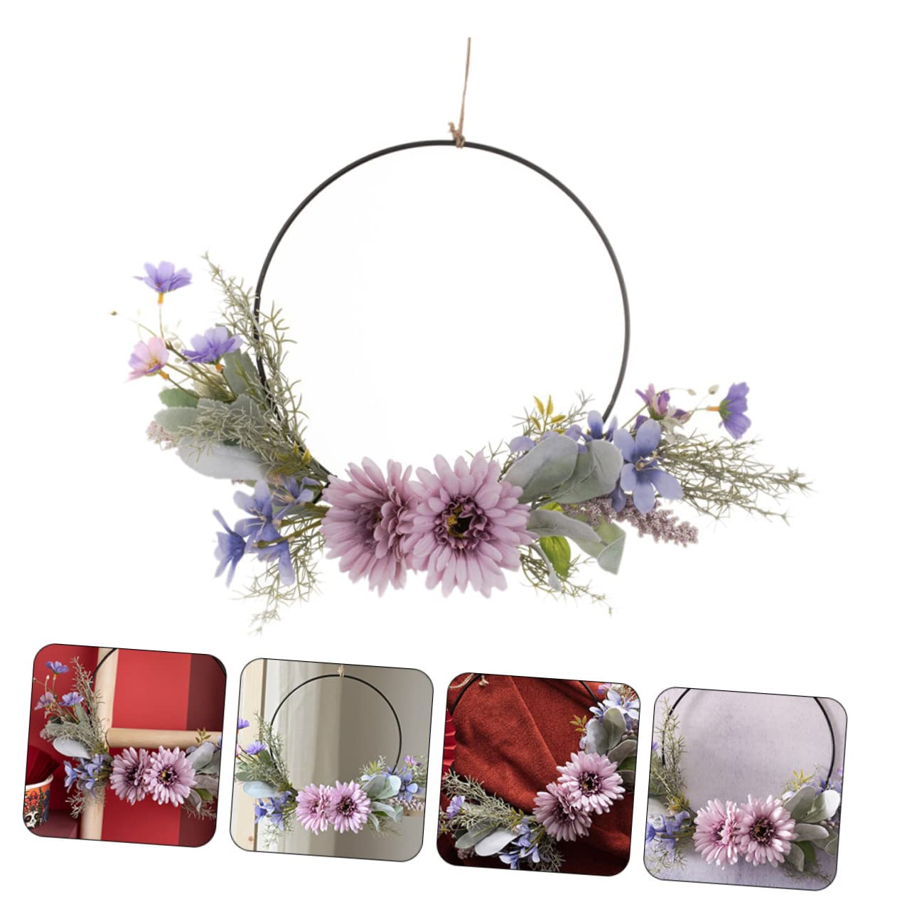 STOBAZA 3stücke Kreativer Türkranz Aus Künstlichen Blumen Für Hochzeiten Und Festlichkeiten Detailreich Und Realistisch Für Eingänge Und Wohnräume Dekorativ