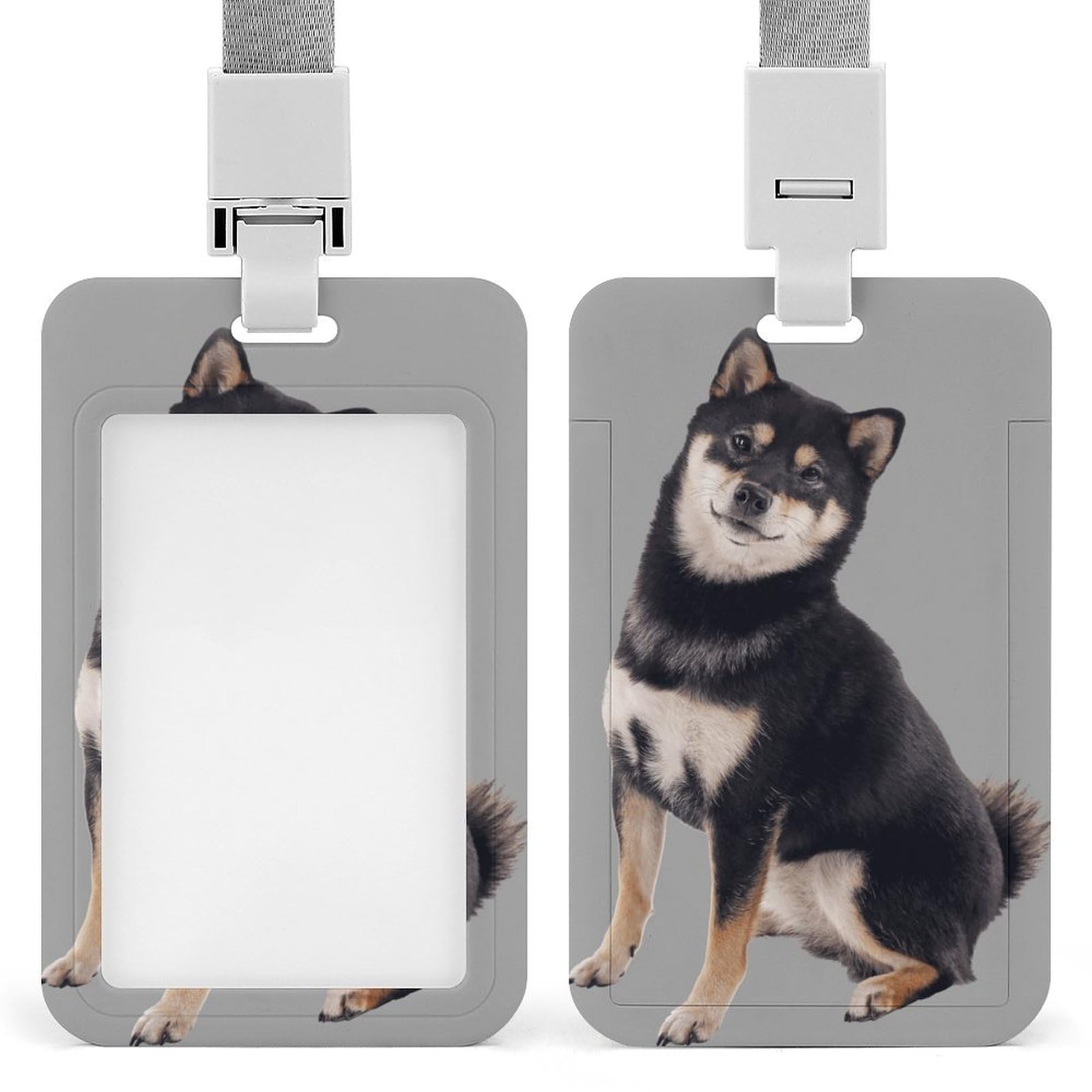 Amazon.co.jp: IDカードホルダー 柴犬 黒柴 可愛い 柴犬 黒柴 可愛い