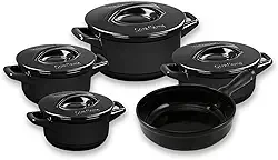 Ceraflame Conjunto Panelas de Cerâmica Duo+ Smart 5 Peças Preto