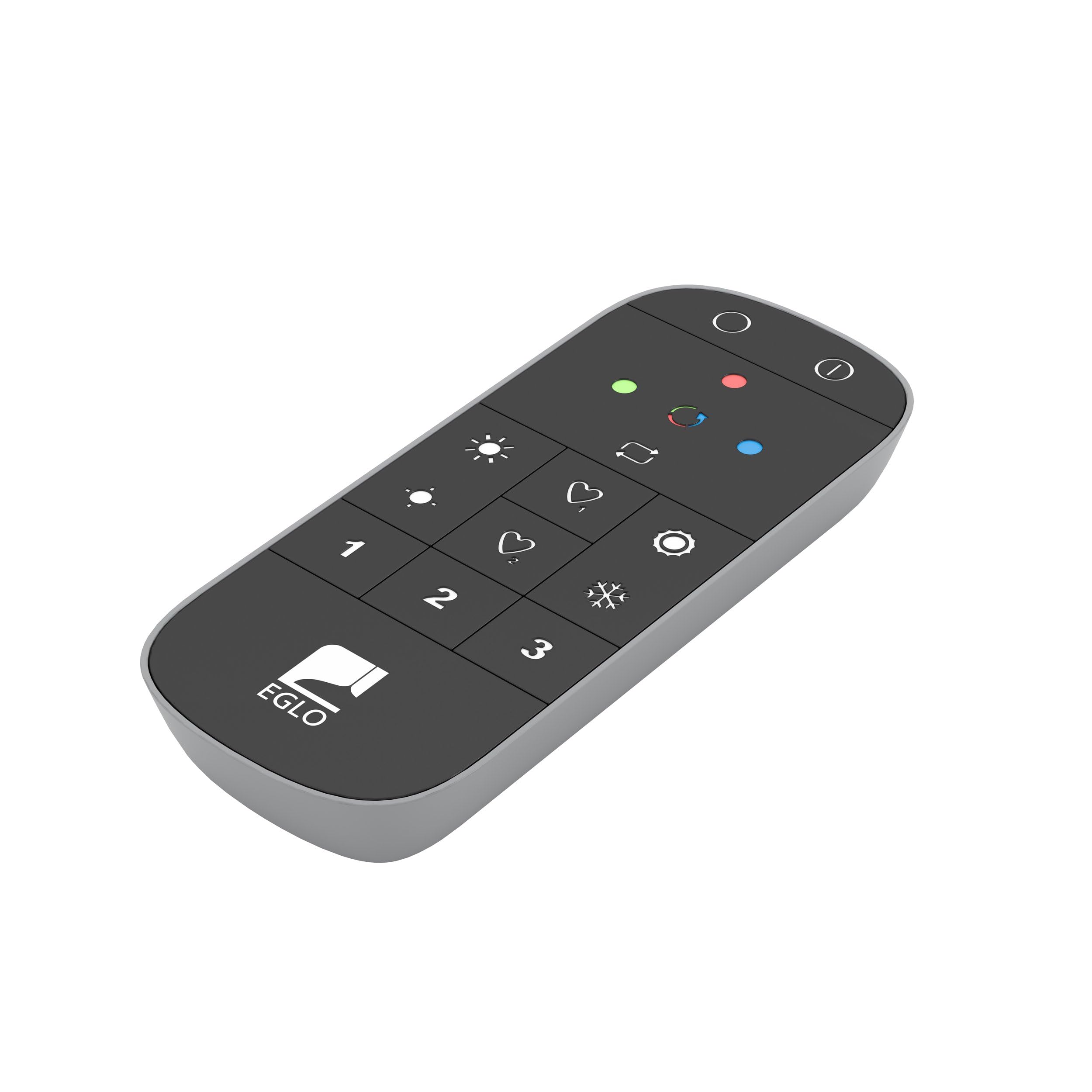 connect.z Smart Home remote control 2.0, ZigBee, accessory for EGLO connect.z lights made of black and grey plastic, battery-operated