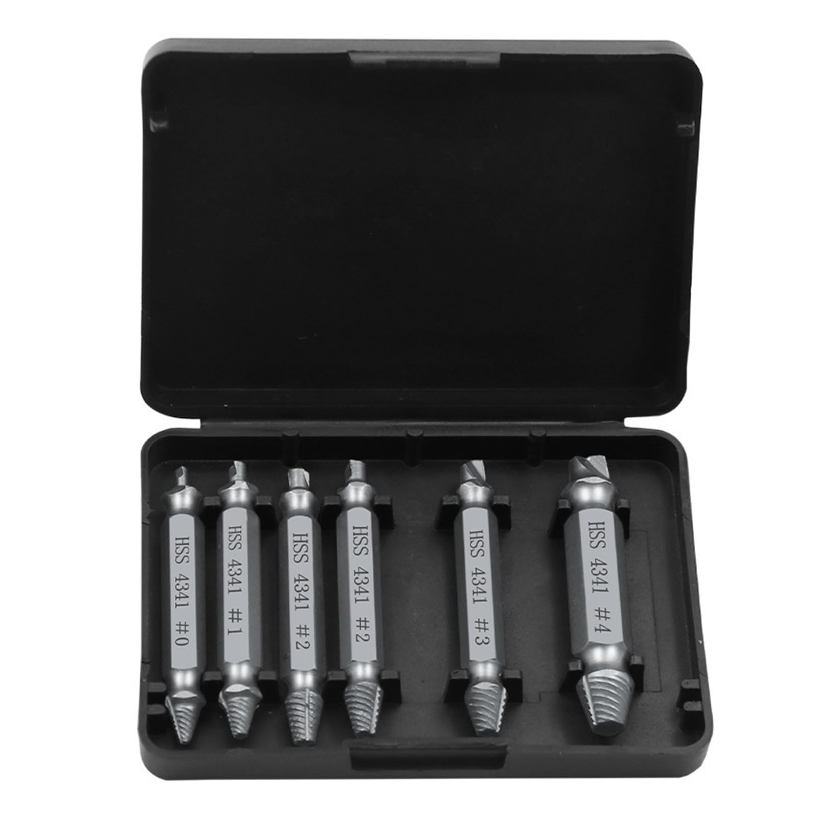 Lot de 6 Tournevis endommagés, extracteur de vis cassées Double Face, Goujon, extracteur de Foret Central, Retrait de Foret Central (Couleur : 1 Jeu)