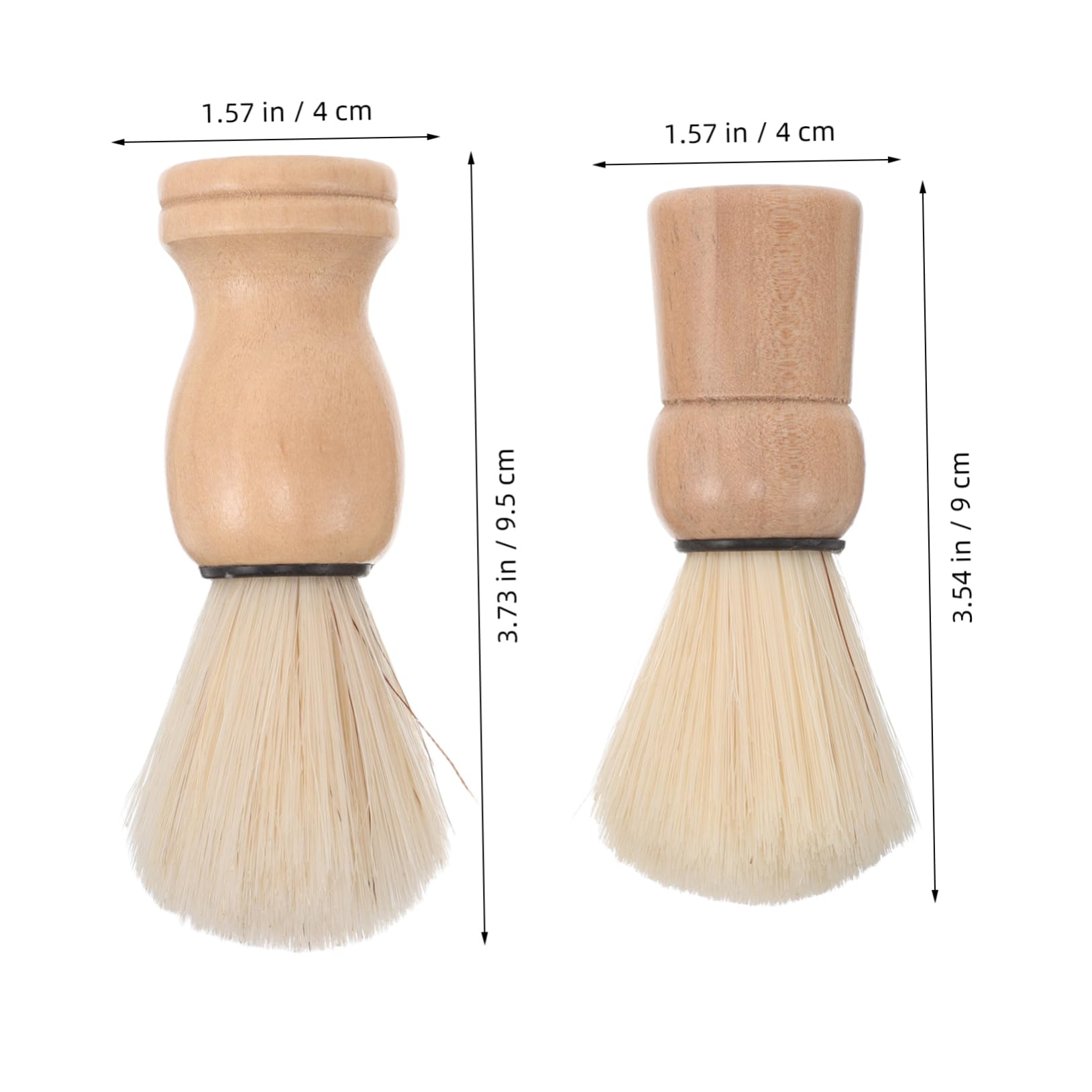WOFASHPURET 2 Pcs Shaving Brush for Men Durable Hair Salon Neck Duster with Soft Bristles present for Dad and Boyfriend Father Day