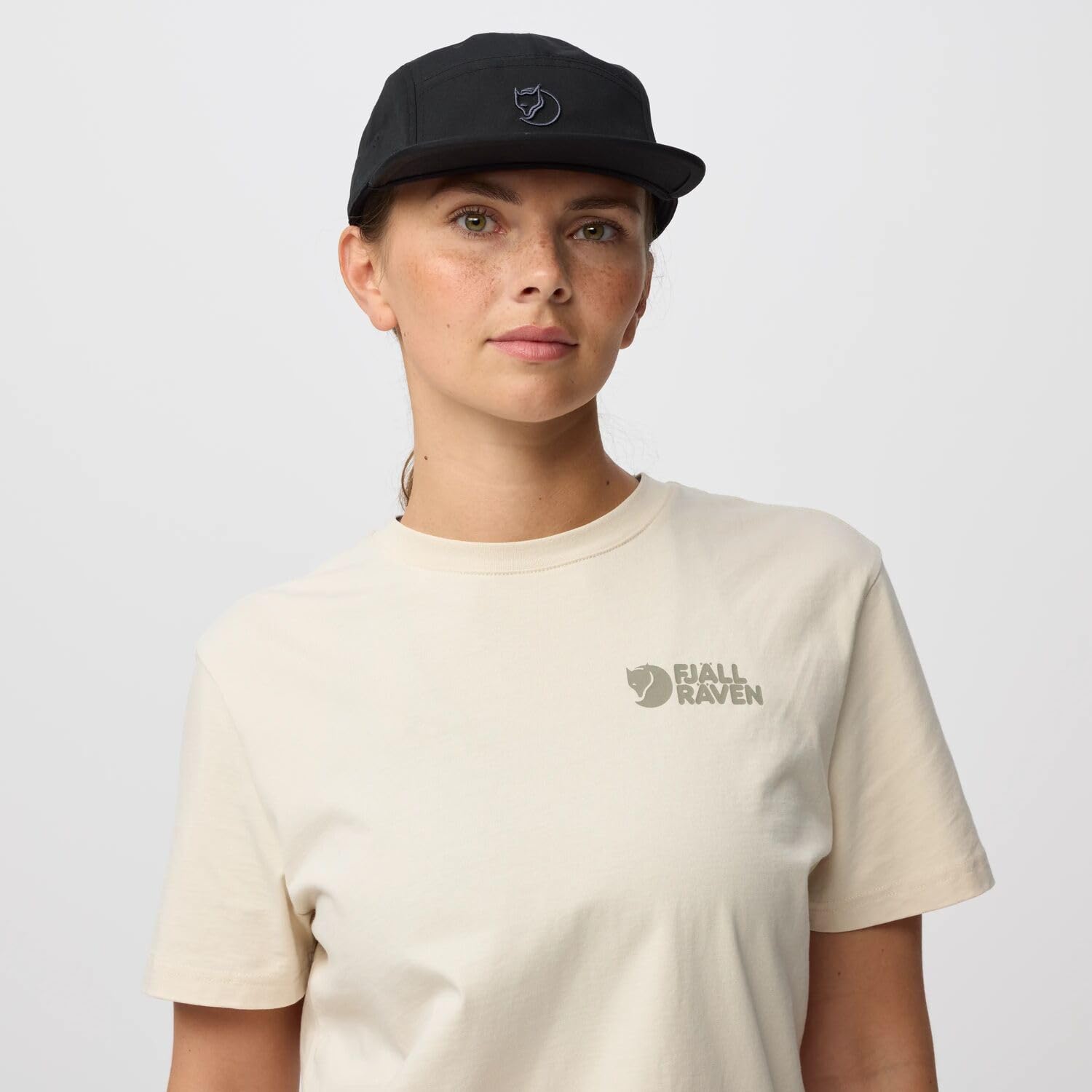 Fjällräven Czapka z daszkiem Flat Brim, czarna, S-M Mixed, czarny, S/M