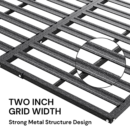 Sunsgrove 4X8 Overhead Garage Storage Rack, 750Lbs Weight Capacity Adjustable Ceiling Mounted Storage Racks Heavy Duty, Hanging Garage Storage, 48 In. W X 96 In. L X (22-40 Ceiling Dropdown), Black #TOP2