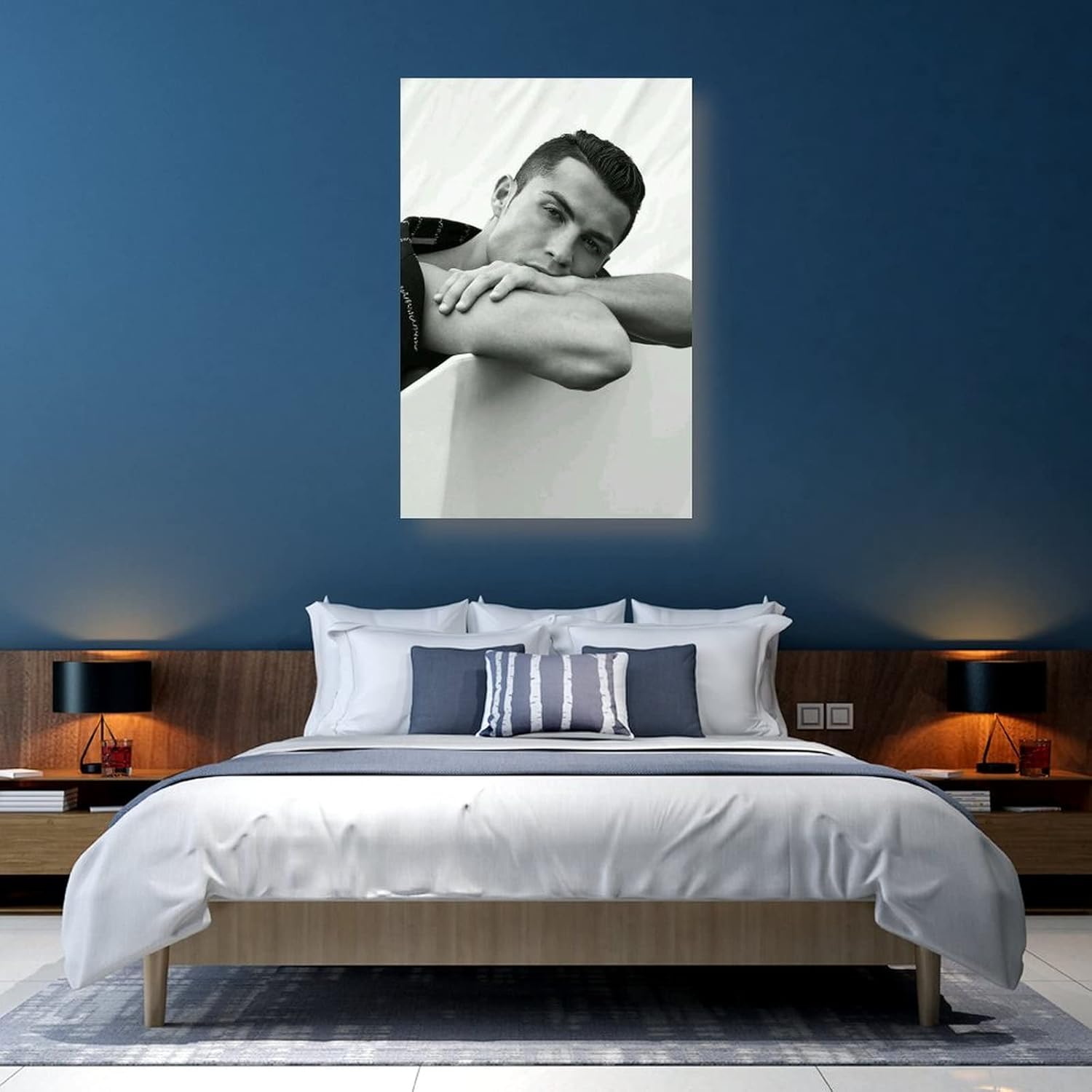 22秋冬新作 有名なフットボールのスタークリスティアーノ ロナウド壁飾りポスター ポスター 装飾 絵 キャンバス 壁アート リビングルーム 寝室 印刷 アートパネルx30inch 50x75cm Cougaropen Com