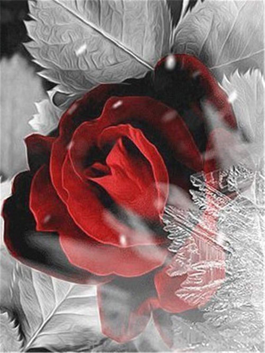 Diamond painting flocon de neige rose pour illuminer votre chambre et salon cet hiver