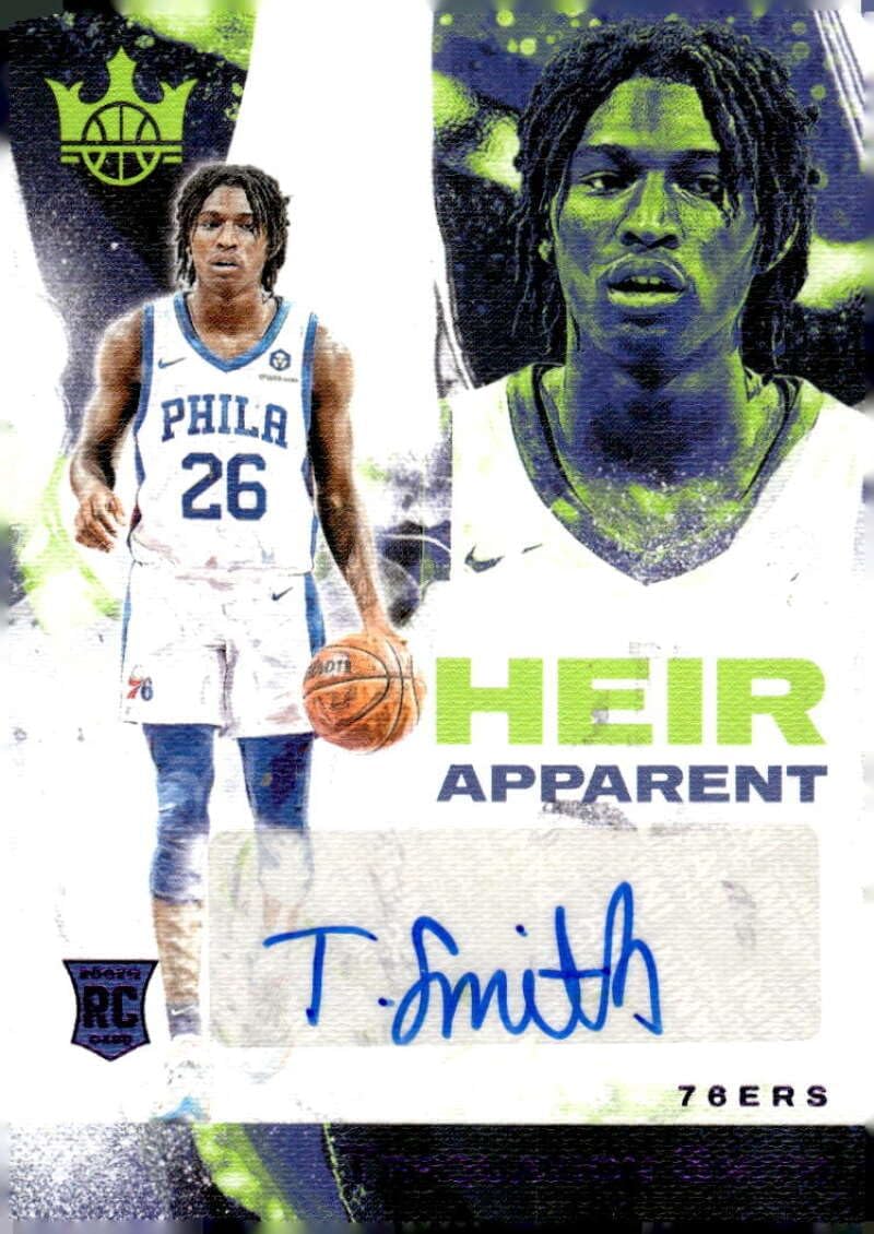 TERQUAVION SMITH RC AUTO 2023 Panini Court Kings /49 Heir Apparent Violet #17 76ers NM-MT Basketball