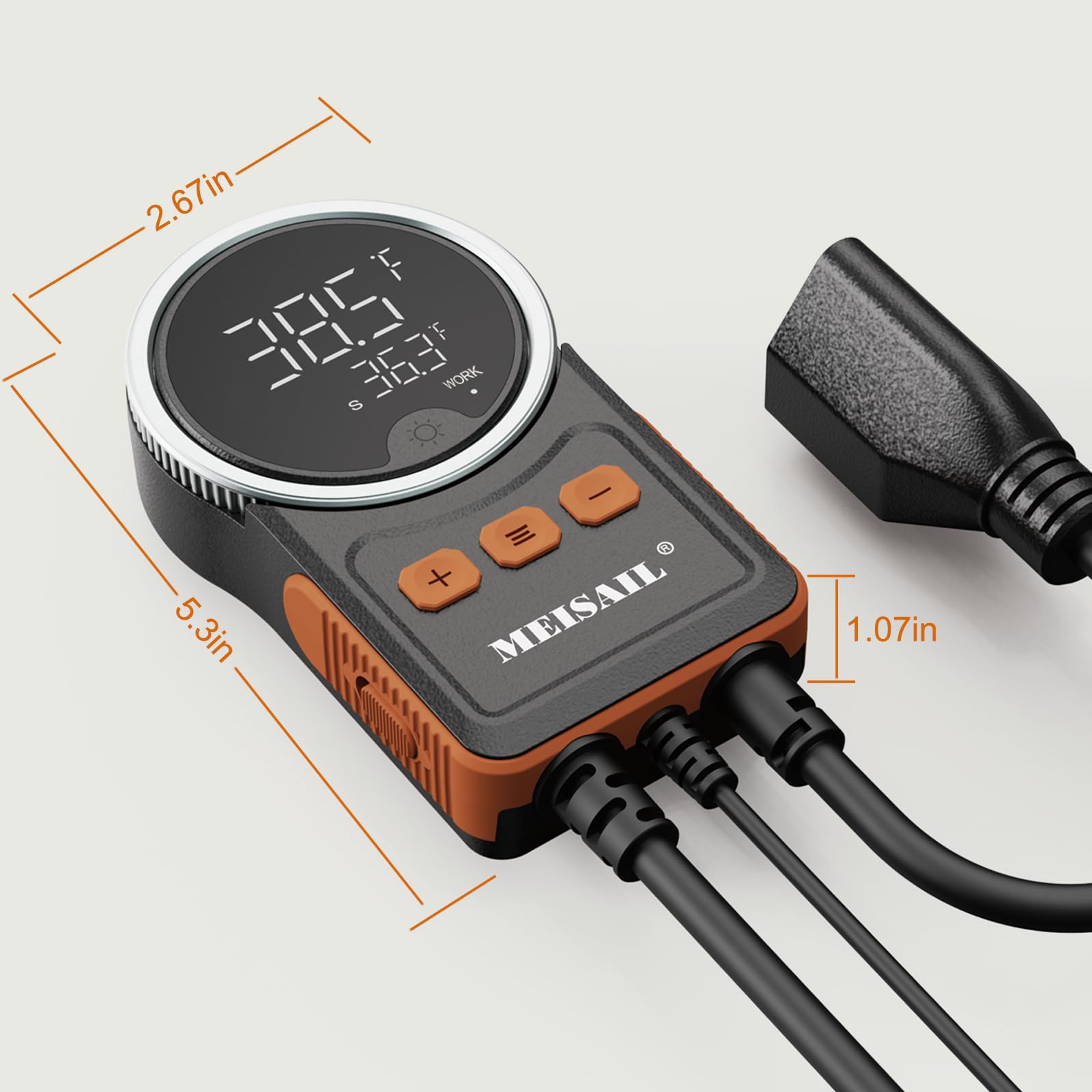 Temperature Controller can be Used for aquaculture, Plant mat Heating, Reptile Thermostat, with Load line Over-Temperature Protection and Dual Sensor auto-Safety Calibration - image 4