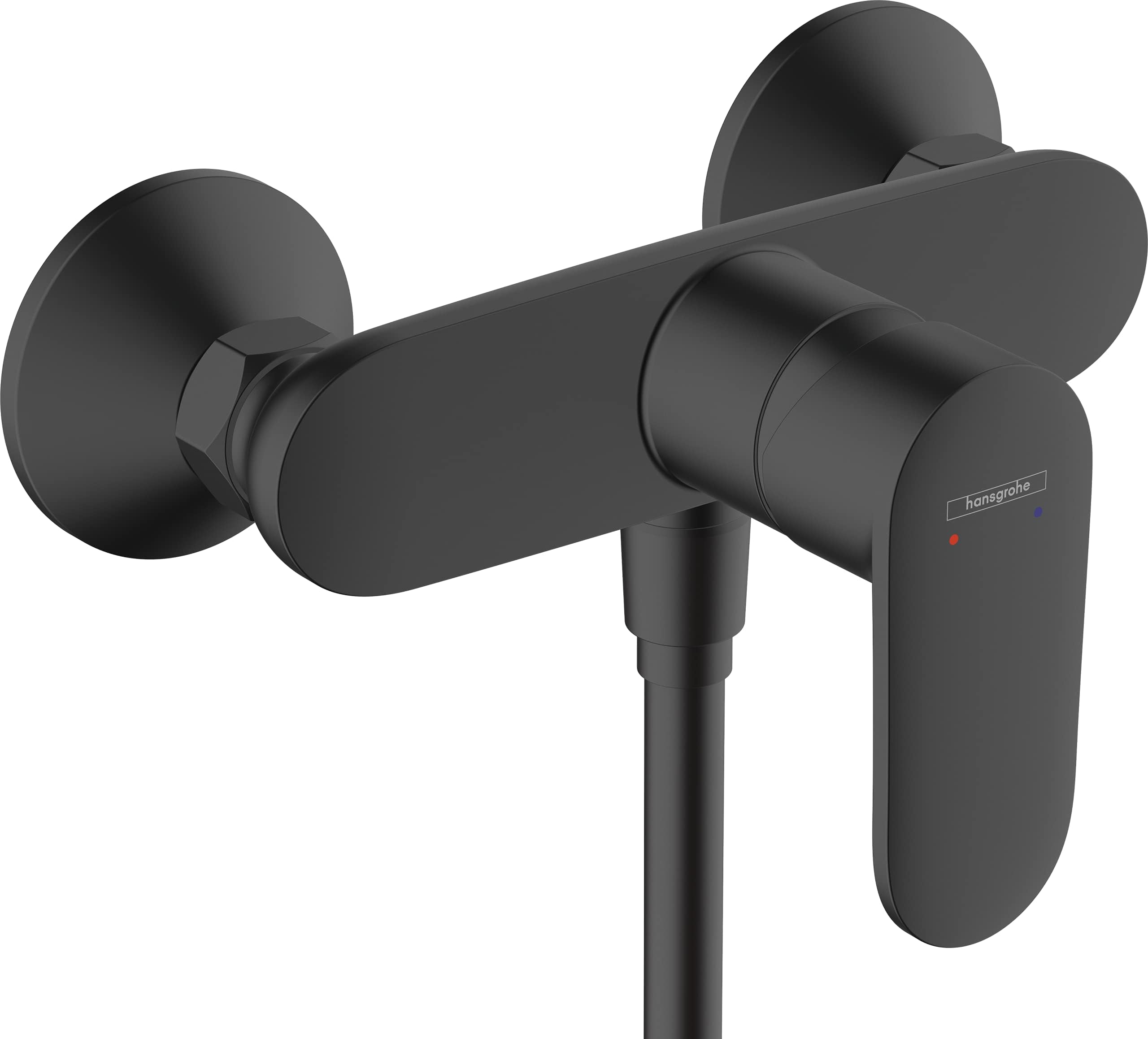 Vernis Blend - shower mixer exposed for 1 function, shower mixer tap, single lever shower mixer, matt black