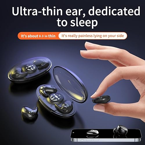 Miniatura 3 de Auriculares inalámbricos invisibles ultra pequeños Bluetooth para dormir más pequeños auriculares invisibles para dormir de lado para dormir de lado