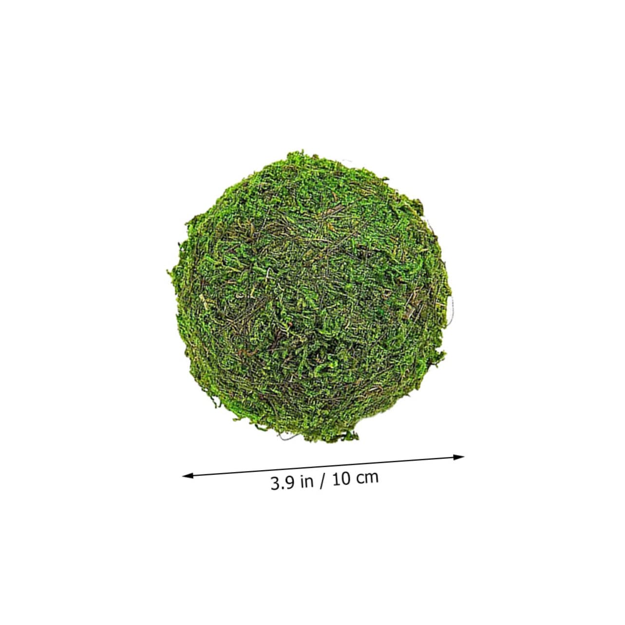 Alipis Wedding Mossy Balls 2pcs Artificial Green Orb Sphere Decorative Mosses Balls Artificial Mossy Artificial Mosses Home Decor Wedding balls Plastic Manual False