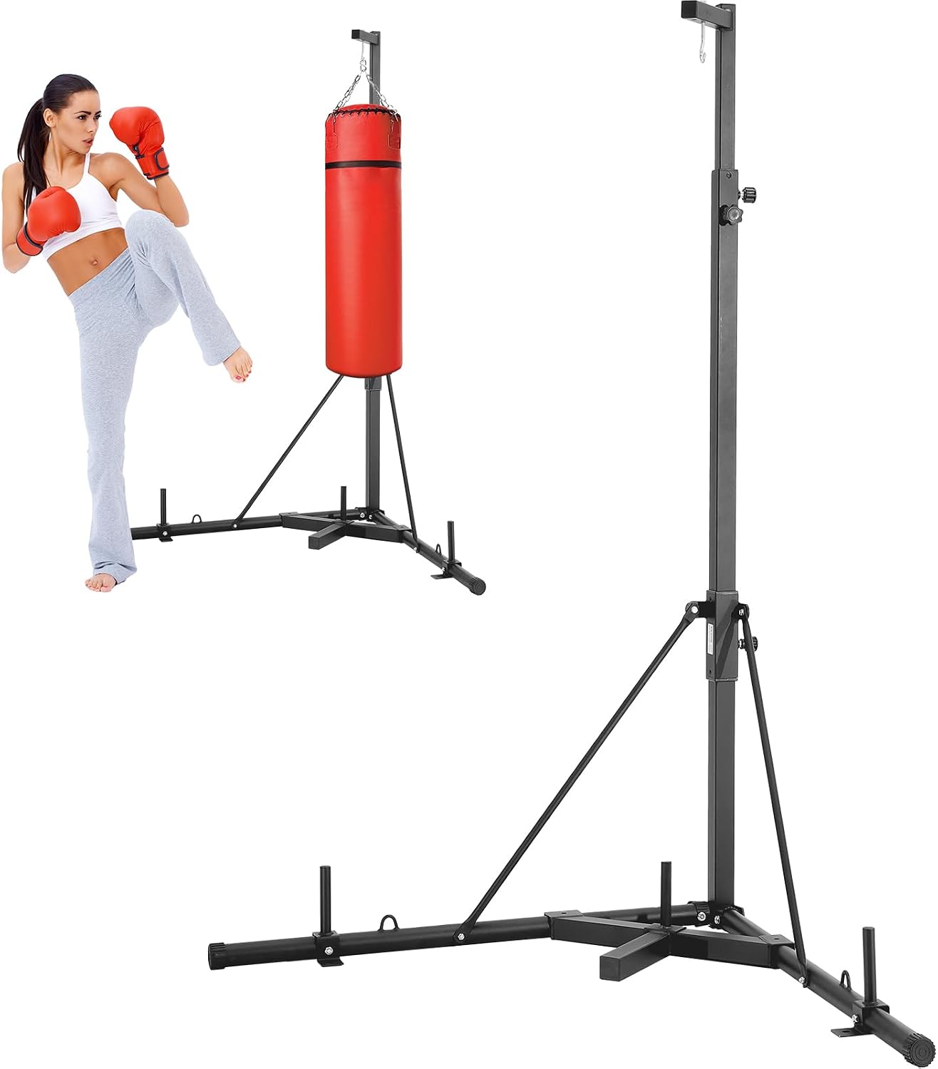 Amazon VEVOR Punching Bag Stand Steel Heavy Duty Workout Training 