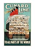Photo Gallery spiffing prints cunard line to all parts of the world - poster da viaggio con stampa artistica senza cornice Photo Gallery spiffing prints cunard line to all parts of the world - poster da viaggio con stampa artistica senza cornice