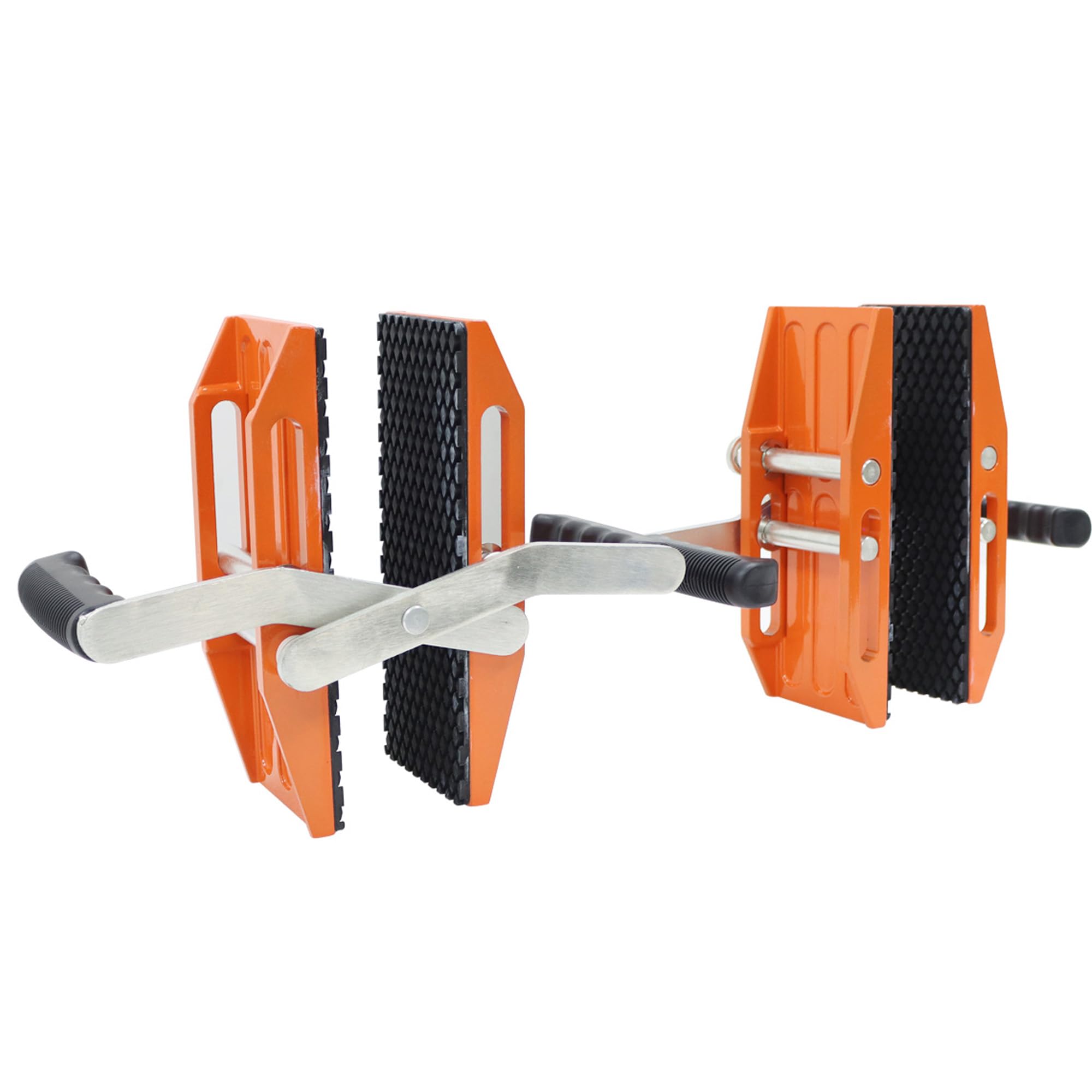 Maisutseb 2 PCS Double Handed Stone Carrying Clamps 880 LBS Heavy Duty Granite Panel lifting Transporting Tools with Non-slip Handles Panel Carriers for 2.36in(60mm) Marble Slab Glass Plywood