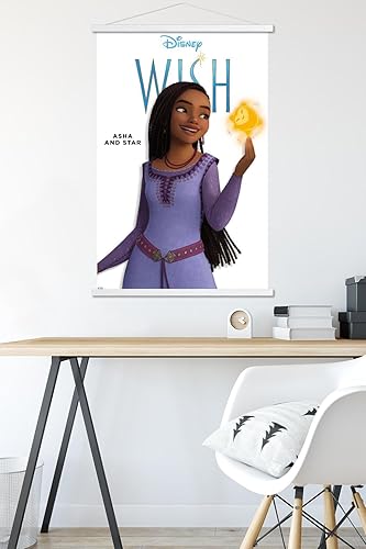 Miniatura 5 de Trends International Disney Wish Asha Feature Series - Póster de pared con marco magnético