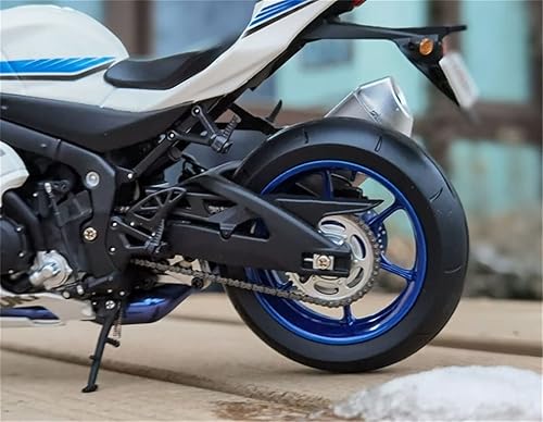 Miniatura 4 de NASJAQ Kit de modelo 112 para Suzuki GSXR GSX-R 1000 1000R adornos de modelo de motocicleta fundida a presión (color  blanco)