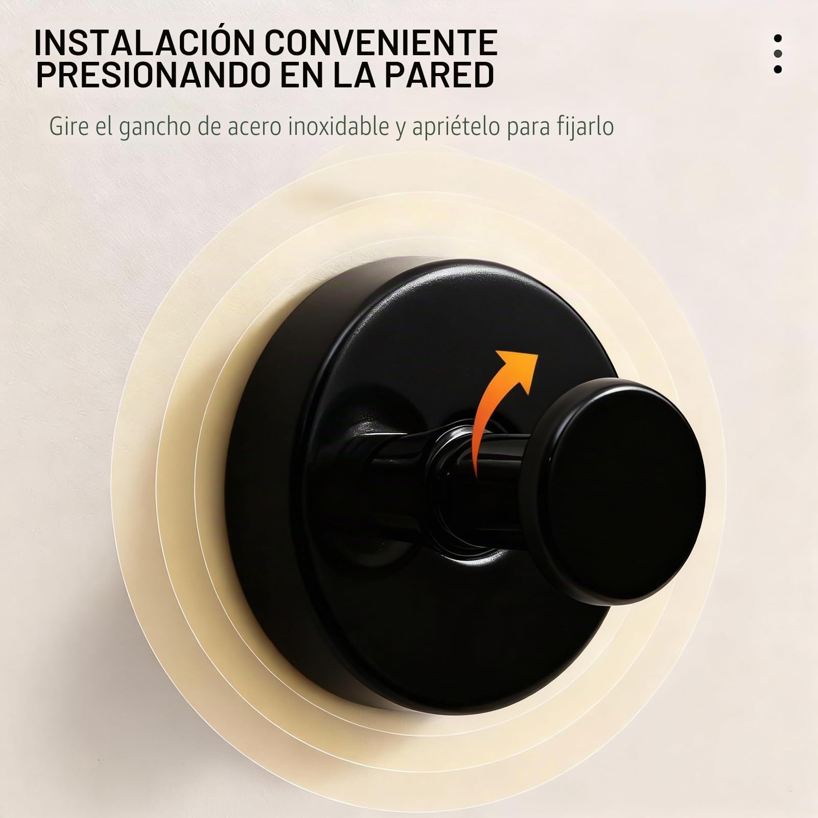 2 PCS ganchos de acero inoxidable con ventosa. toallero ventosa, ganchos con ventosa sin taladrar, percheros, ganchos de pared, para baño, cocina y oficina (Dorado)