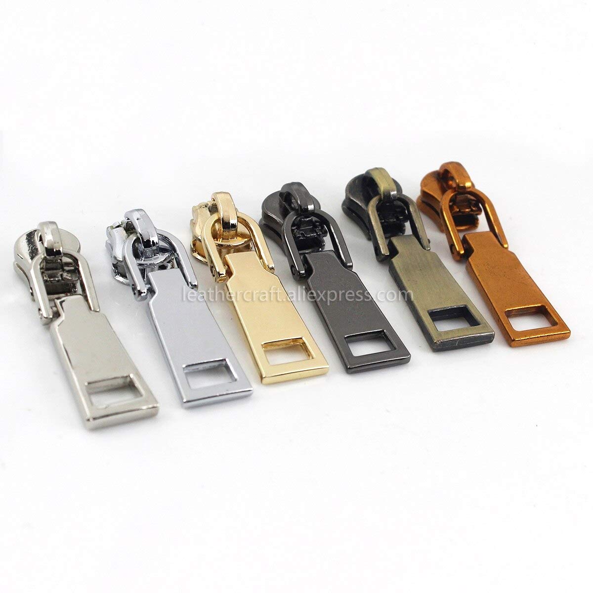 Tiradores de cremallera, tiradores de cremallera, reemplazo de tirador de cremallera, 20 piezas de metal 5# deslizadores de cremallera for chaquetas, ropa, abrigos, tiradores de cabeza, kit de repara