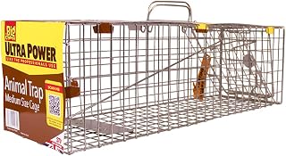 The Big Cheese Live Animal Trap – Welfare-Friendly Live-Catch Cage Trap for Mink, Cats, and Similar Sized Animals, Indoor and Outdoor use, 60 cm x 19 cm x 19 cm