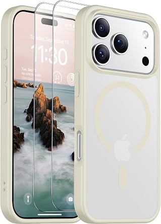 SPIDERCASE Magnetic for iPhone 17 Pro Case, Antique White