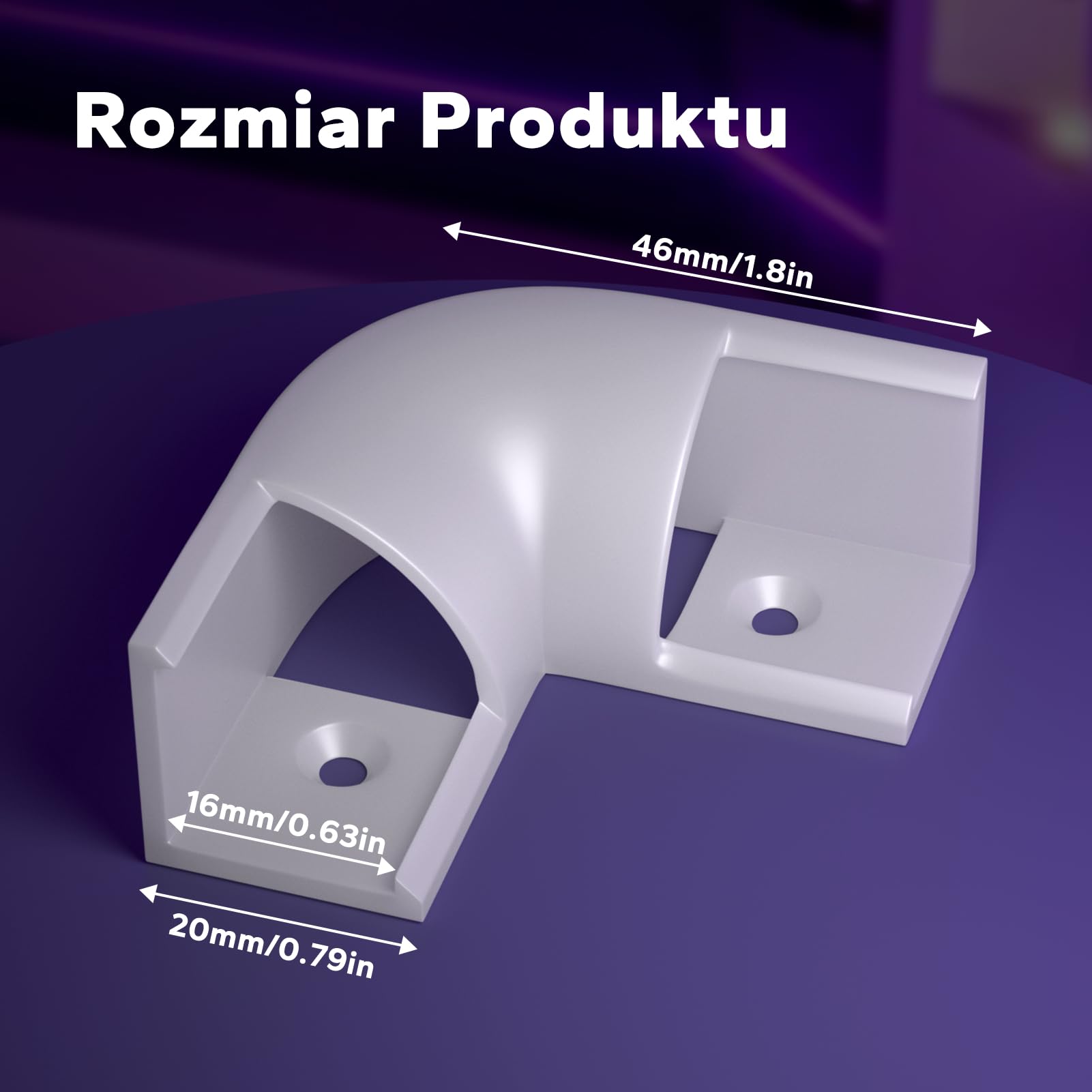 HOMMAND Łączniki narożne 90 stopni 10 szt., złącza narożne do profilu LED, złącza narożne do kanału LED 90 stopni do profilu aluminiowego LED w kształcie V, wkręty w zestawie