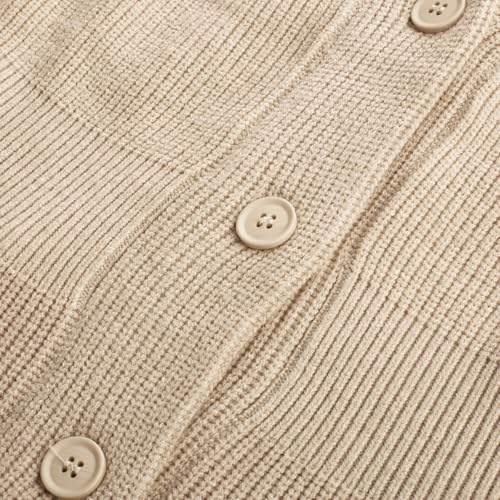 Image of Belle Poque Women Vintage Cardigan Sweater Shawl Lapel Button Down Sweater Outwear Coat