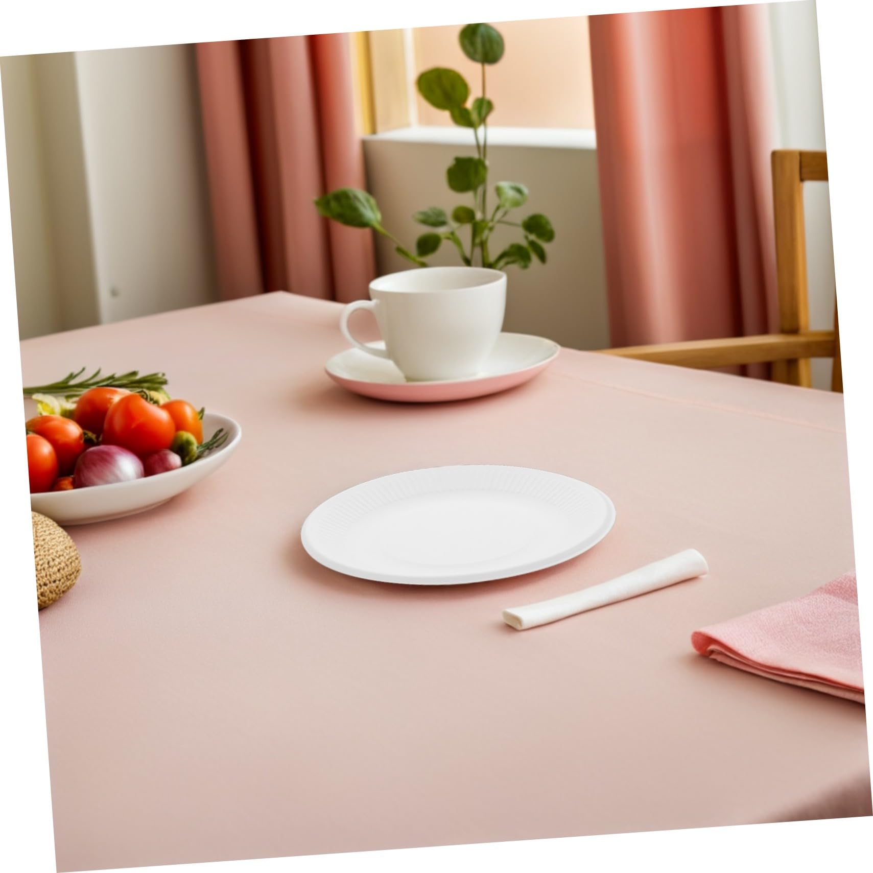VALICLUD 200 Pezzi Piatti Piatti Rotondi Resistenti per Dolci Antipasti e Snack per Feste Matrimoni Compleanni e Picnic