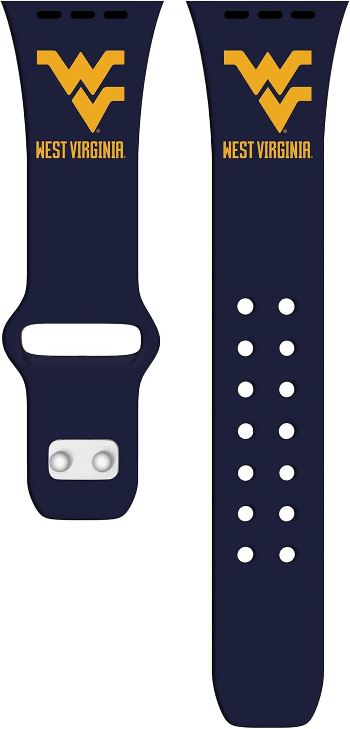 Affinity Bands West Virginia Mountaineers HD NCAA Watch Band Compatible with Apple Watch - All Series