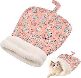Sleeping Bag for Cats, Soft and Fluffy Cat Bed, Windproof Winter Bed for Small Pets, Dogs, Indoor Cats up to 10 kg