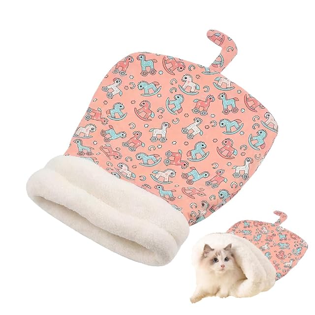 DONGKER Saco de Dormir para Gatos, Cama Suave y esponjosa, Resistente al Viento y al Invierno